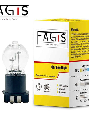 Fagis 2 Pcs PW24W 12V 24W Warm White Car Lamps Fog Lights Driving Running Lights Halogen Bulbs Auto Turn Signal Light Tail Lamp