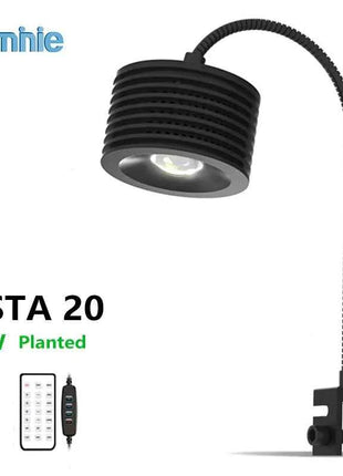 Lominie LED Aquarium Light, Planted Tank Light 4 Channels Remote Control 6500K  for Freshwater Fish Tank Refugium with Gooseneck