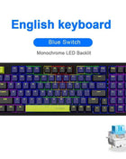 E-YOOSO Z94 USB Mechanical Gaming Keyboard Wired Monochrome Backlit 94 Key Russian Brazilian Portuguese for Compute Laptop PC