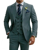Abito Uomo 3 Pezzi Doppio Petto Slim Fit - Tuxedo Matrimonio e Gala