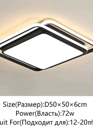 AuroraRealm Illuminazione Lampada da soffitto a LED Oro nero Soggiorno Luce Decorazioni per la casa moderne Camera da letto per bambini Sala da pranzo Lampadario a soffitto