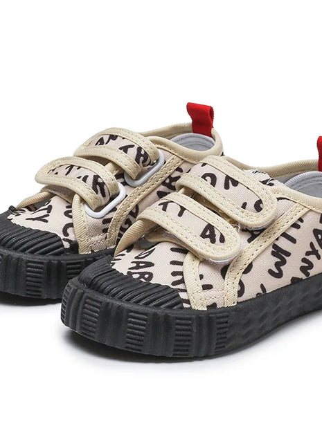 Scarpe per bambini per ragazze ragazzi scarpe di tela con suola morbida antiscivolo lettere per bambini scarpe Casual per bambini Tenis scarpe da ginnastica traspiranti versatili