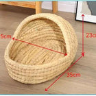 Grass Woven Bird Nest Rabbit Grass Nest Grass Mat Hamster Accessories Slippers Rabbit Nest Rabbit Winter Warm Pet Supplies