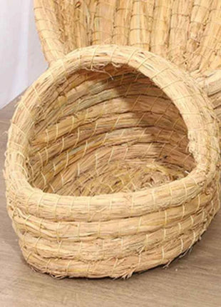 Grass Woven Bird Nest Rabbit Grass Nest Grass Mat Hamster Accessories Slippers Rabbit Nest Rabbit Winter Warm Pet Supplies