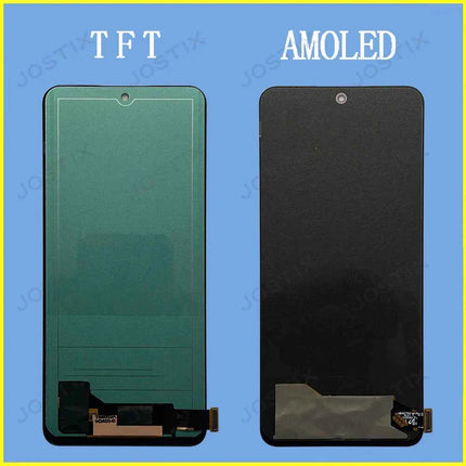 6.67" AMOLED For Xiaomi Redmi Note 12 4G 5G LCD Display Touch Screen Digitizer For Redmi Note 12 LCD 22111317G 23028RA60L Screen