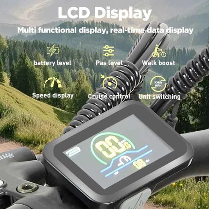 BURCHDA RX02 1000W 45KM/H 26 Inch Mountain Electric Bicycle 48V15AH Lithium Battery Fatbike Electric Bike For Adults Motorcycle