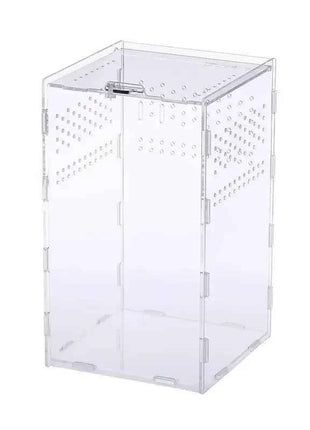 Transparent Acrylic Reptile Terrarium Habitat Box Nano Arboreal Tarantula Enclosure Spider Scorpion Bearded Dragon Habitat