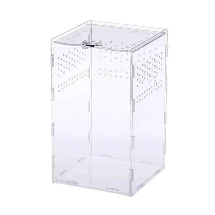 Transparent Acrylic Reptile Terrarium Habitat Box Nano Arboreal Tarantula Enclosure Spider Scorpion Bearded Dragon Habitat