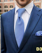 Set Cravatta e Fazzoletto Uomo Colorato 160cm - Accessori Matrimonio