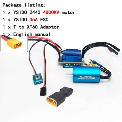 2435/2440/2838/2847 Brushless Motor 35A/45A ESC Combo for Wltoys 124016 Remo Hobby XLH Timaya Redcat 1/12 1/14 1/16 RC Boat Car