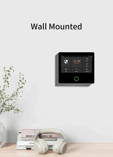 Staniot WiFi SecPanel 5 sistema di allarme domestico Wireless Tuya Smart 4.3 "Kit di sicurezza Touch Screen sirena integrata APP telecomando,Batteria integrata da 1500 mAh, supporto per Alexa