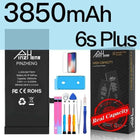 PINZHENG Real High Capacity Battery For iPhone 8 Plus SE 5S 6 6S 7 X Xr Xs Max Phone Replacement Batteries Warranty One Year