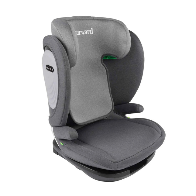 AP03 KL005 Grey/Black Car Seat Child Car Seat with ISOFIX,ECE R129 Certified, For 3 to 12 Years, 100-150 CM, 11-36 kg