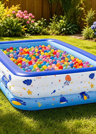 Piscina gonfiabile da 1 pezzo, piscina familiare di grandi dimensioni, gonfiabile per adulti, per uso in giardino, all'aperto, per feste.