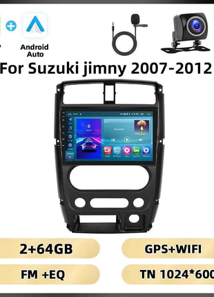 Podofo 8Core AI Voice Car Audio For Suzuki Jimny 2007-2012 Multimedia Player Android Auto Carplay WIFI 4G Bluetooth Car Stereo