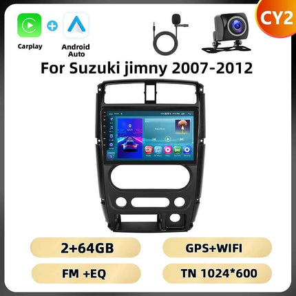 Podofo 8Core AI Voice Car Audio For Suzuki Jimny 2007-2012 Multimedia Player Android Auto Carplay WIFI 4G Bluetooth Car Stereo