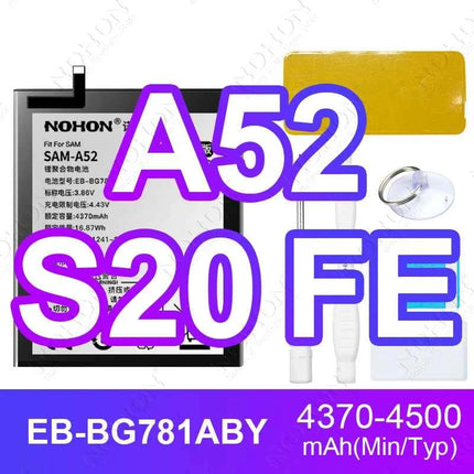 NOHON Phone Battery for Samsung Galaxy S24 S23 S22 Ultra S21 S20 Plus S10 S10E S9 S8 S7 S6 S10+ S20+ S21+ S23+ S24+ Batteries