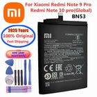2025 Year 100% Original BN53 Battery For Xiaomi Redmi Note 10 pro 10pro / Redmi Note 9 Pro Redmi Note 9pro 5020mAh Phone Bateria