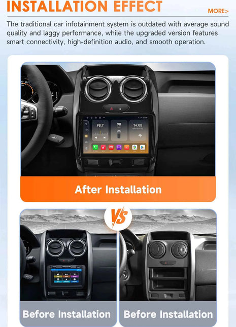 Android Car Radio Player audio for Renault Duster 2015 - 2020 wireless Carplay Android Auto 2din GPS Intelligent Multimedia DSP