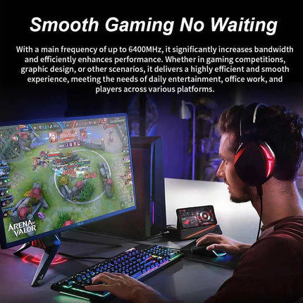 Great Wall DDR5 RAM 16GB 6400MHz Overclocking Desktop Gaming Memory Compatible Intel XMP 3.0 & AMD Expo Dimm Memoria