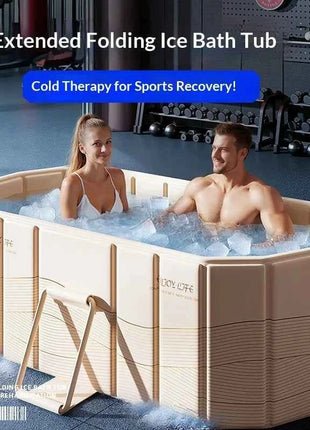 Vasca da Bagno Portatile Pieghevole per Adulti, Vasca per Immersione Calda e Fredda, Bagno di Ghiaccio all'Aperto Senza Necessità di Installazione, Piscine per Famiglia