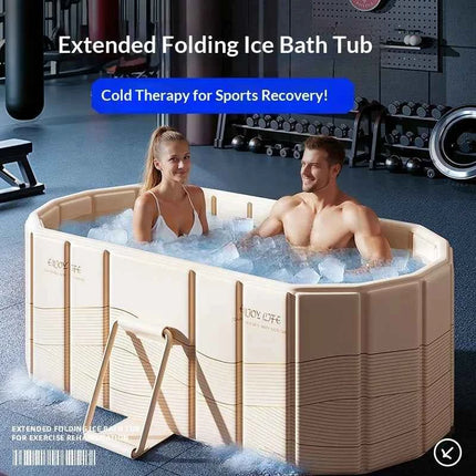 Vasca da Bagno Portatile Pieghevole per Adulti, Vasca per Immersione Calda e Fredda, Bagno di Ghiaccio all'Aperto Senza Necessità di Installazione, Piscine per Famiglia
