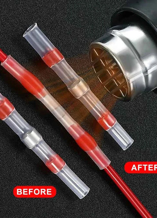 Waterproof Solder Seal Heat Shrink Tube Sleeves Electrical Wire Connector Butt Splice Terminals Heat Shrinkage Cable Connectors