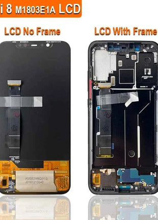 6.21 ''Super AMOLED LCD Per Xiaomi Mi 8 LCD M1803E1A Display Touch Screen Digitizer Assembly Parti di Ricambio Per Mi 8 Schermo