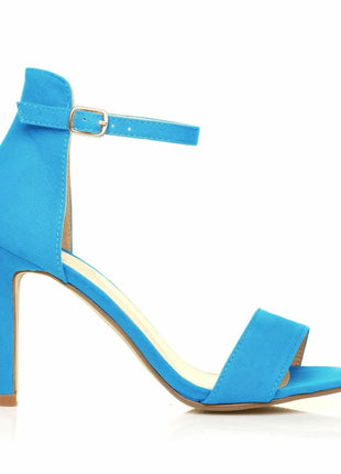 New Sexy Women's 9cm High Heel Shoes, Summer Ankle Strap Sandals, Red Party and Wedding Shoes