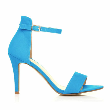 Nuove Scarpe da Donna Sexy con Tacco Alto 9cm, Sandali Estivi con Cinturino alla Caviglia, Scarpe da Festa e Matrimonio Rosse