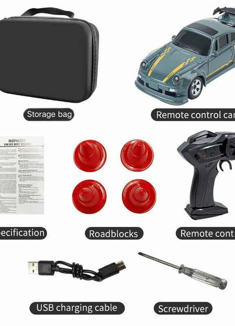 2026 New Kf20 1:64 Drift Rc Car Four-wheel remote-controlled racing car Full proportions Desk Competition Toy Boys Ideal gifts.