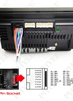 Adattatore cavo unità principale Android per auto da 16 pin a 24 pin per Ford Explorer F150 F250 Fusion Mustang 2006 - 2009