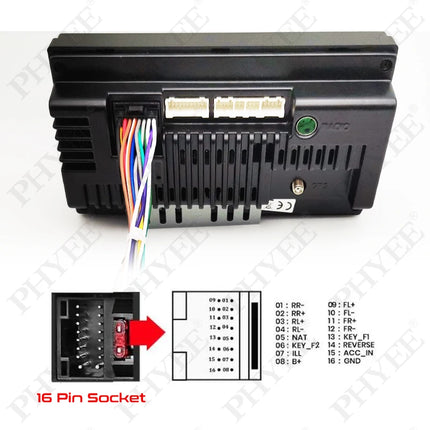 Adattatore cavo unità principale Android per auto da 16 pin a 24 pin per Ford Explorer F150 F250 Fusion Mustang 2006 - 2009