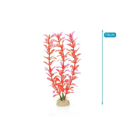 Artificial Aquarium Decor Plants Water Weeds Ornament Aquatic Fish Tank Simulation Grass Flower Decoration Accessories