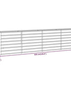 Garden flower box, 320x80x77 cm steel frame, villa courtyard combined planting trough, outdoor anti-corrosion planting box