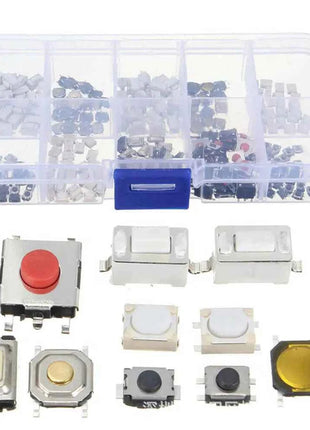 100/200/250 pz 10 tipi di kit combinato trigger interruttore pulsante tattile momentaneo in miniatura adatto per chiave remota dell'auto con pl