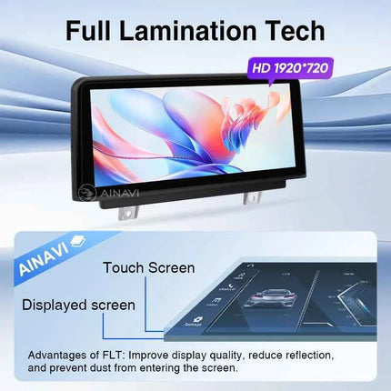 Ainavi Car Radio For BMW 1 2 3 4 Series F20 F21 F22 F30 F31 F33 F34 F36 NBT Wireless Carplay Android Auto Car Multimedia Player