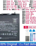 Battery For Xiaomi Mi Redmi Note Max Mix 2 3 3S 3X 4 4X 4A 5 5A 5S 5X M5 6 6A 7 7A 8 8T 9 9A M9 SE Pro Plus Lite batteries