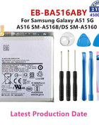 Original Quality Battery For Samsung S21 Ultra S21 Plus S20 FE A51 A70 A41 Note 20 Ultra A02S Phone Bateria Replacement