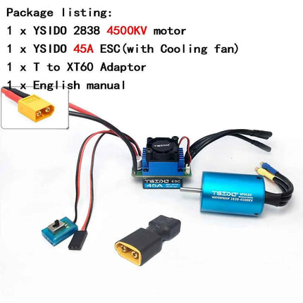2435/2440/2838/2847 Brushless Motor 35A/45A ESC Combo for Wltoys 124016 Remo Hobby XLH Timaya Redcat 1/12 1/14 1/16 RC Boat Car