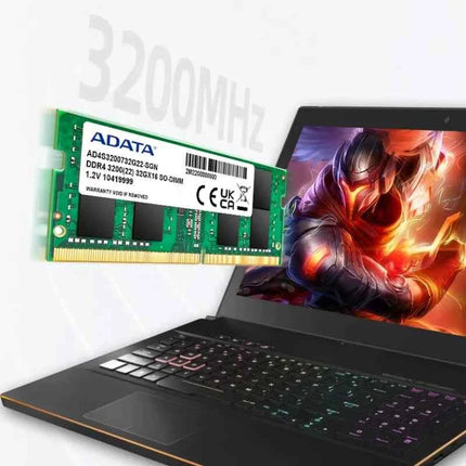ADATA Premier RAM 8GB 16GB 32GB DDR4 3200MHz CL22 PC4-25600 260 Pin SODIMM Memory Laptop Memory