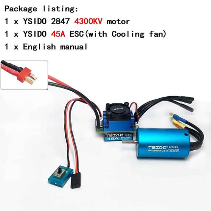 2435/2440/2838/2847 Brushless Motor 35A/45A ESC Combo for Wltoys 124016 Remo Hobby XLH Timaya Redcat 1/12 1/14 1/16 RC Boat Car