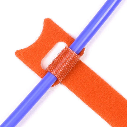 Fascette per cavi rilasciabili Organizzatore di cavi Arancione 150 200 250 mm Cinghie con gancio in nylon Avvolgere Zip Bundle Fasciatura Fascetta Fissaggio in plastica