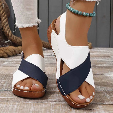 Scarpe estive sandali da donna taglie forti scarpe da passeggio scarpe Casual da donna sandali con zeppa scarpe da donna calzature da donna sandalo da donna