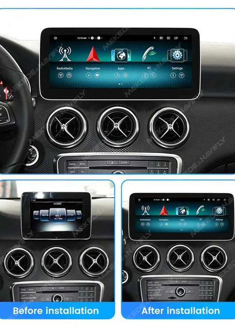 8 Core Android 14 Auto Radio Wireless CarPlay For Mercedes-Benz A-Class W176 GLA X156 CLA C117 DSP GPS 4G WIFI Multimedia Player