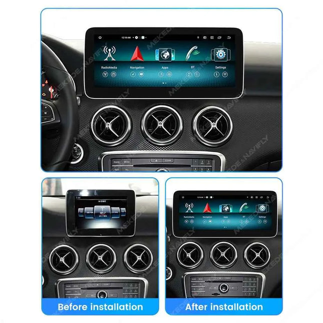 8 Core Android 14 Auto Radio Wireless CarPlay For Mercedes-Benz A-Class W176 GLA X156 CLA C117 DSP GPS 4G WIFI Multimedia Player
