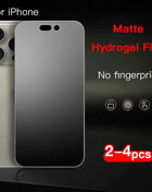 2-4PCS Pellicola idrogel opaca per iPhone 17 16 15 14 13 12 Pro Max Plus Pellicola senza impronte digitali per 17 Pro Protezione schermo