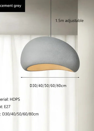 Lampada a sospensione moderna Wabi Sabi Sala da pranzo Illuminazione Decorazioni per la casa Soggiorno Camera da letto E27 Lampadario a soffitto a LED Lampade a sospensione a soppalco