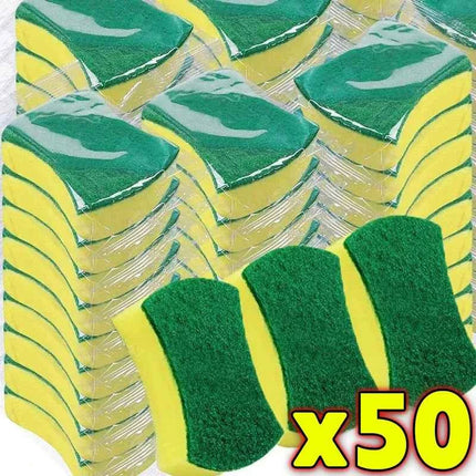 Spugna Cucina Antiruggine Morbida - Set 1/50 Pezzi per Lavastoviglie