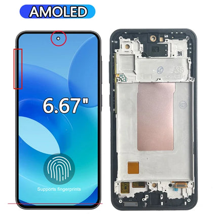 Nuovo Schermo AMOLED per Samsung Galaxy A36, Display LCD con Touch Screen e Digitalizzatore, Assemblaggio Completo per Samsung A36 5G A366E, Ricambio Schermo